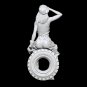 1/32 1/24 Resin Model Kit Modern Asian Beautiful Girl Mechanic Repairing Car Unp