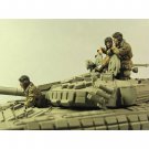 1/35 3pcs Resin Model Kit Modern Russian Soldiers T-72 Tank Crew Unpainted