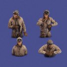 1/35 4pcs Resin Model Kit US Army Soldiers Tank Crew WW2 Unpainted