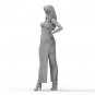 1/24 Resin Model Kit Modern Beautiful Girl Emissary Lucy Agent Unpainted