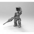 1/35 Resin Steampunk Model Kit Beautiful Girl Mechanical Suit Unpainted