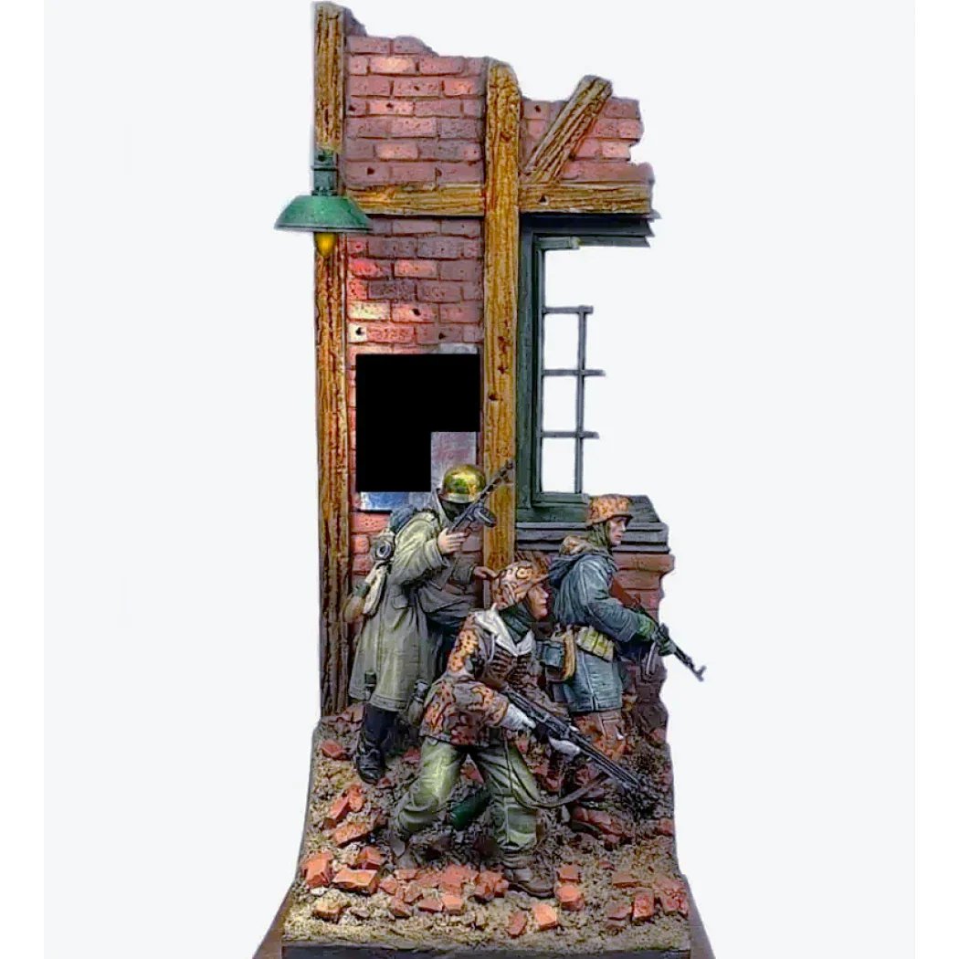 1/35 3pcs Resin Model Kit German Soldiers Assault Squad (with base) Unpainted