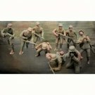 1/35 9pcs Resin Model Kit German Soldiers Infantry in in the Battle WW2 Unpainte