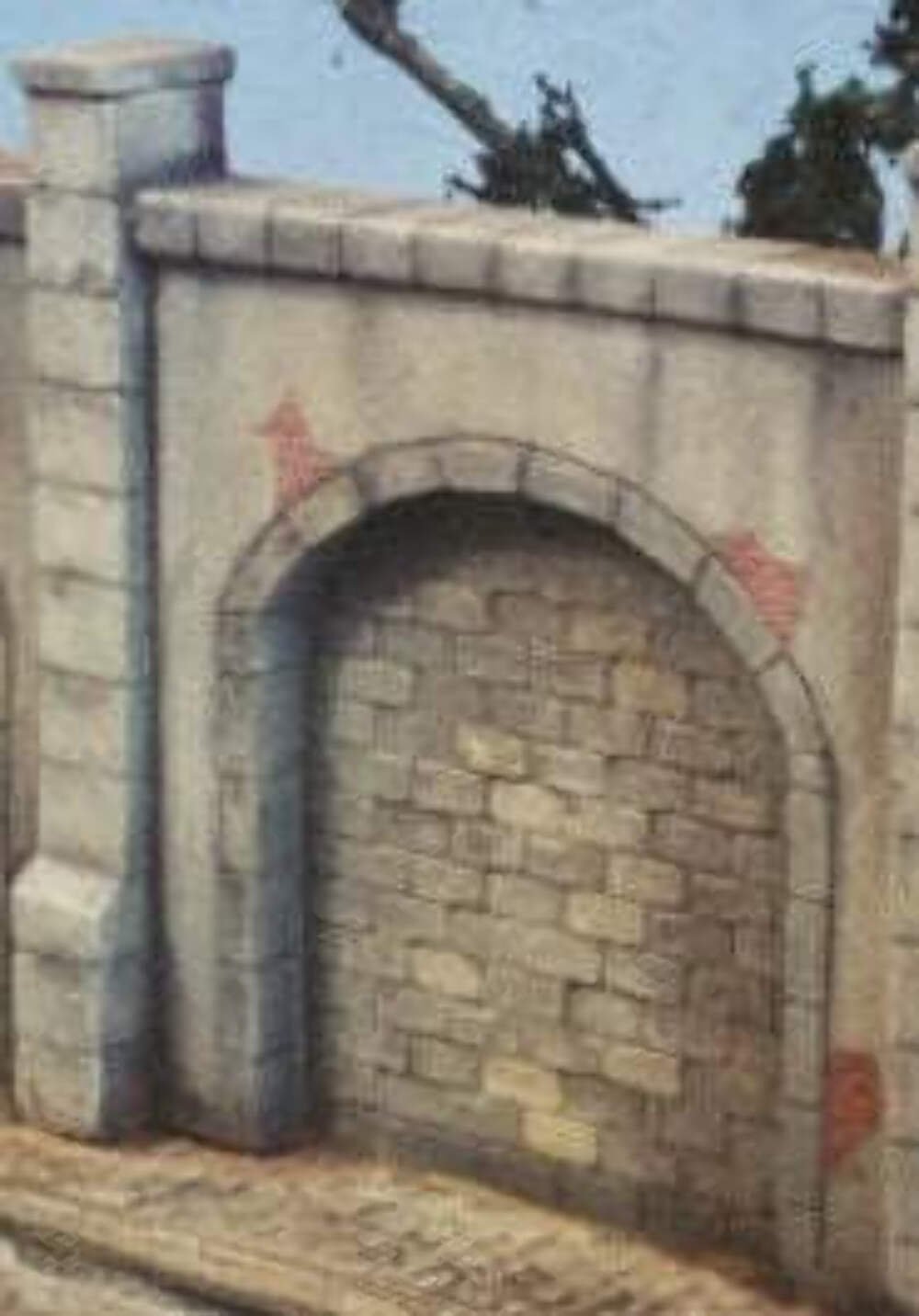 1/35 Resin Model Kit Street Wall Unpainted