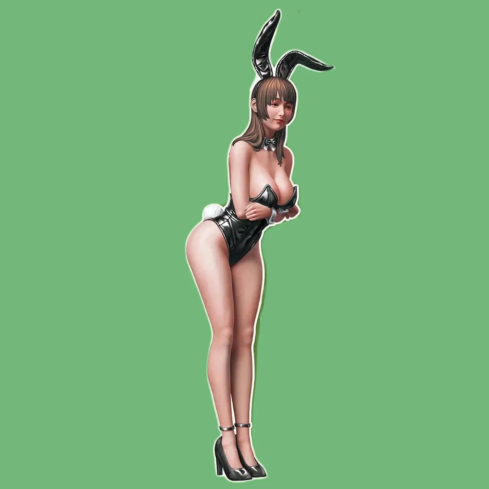 1/32 1/24 1/14 Resin Model Kit Modern Asian Beautiful Girl Rabbit Dancer Unpaint