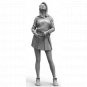 1/24 Resin Model Kit Modern Beautiful Girl Looks at the Sky Unpainted