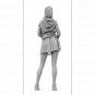 1/24 Resin Model Kit Modern Beautiful Girl Looks at the Sky Unpainted