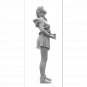 1/24 Resin Model Kit Modern Beautiful Girl Looks at the Sky Unpainted