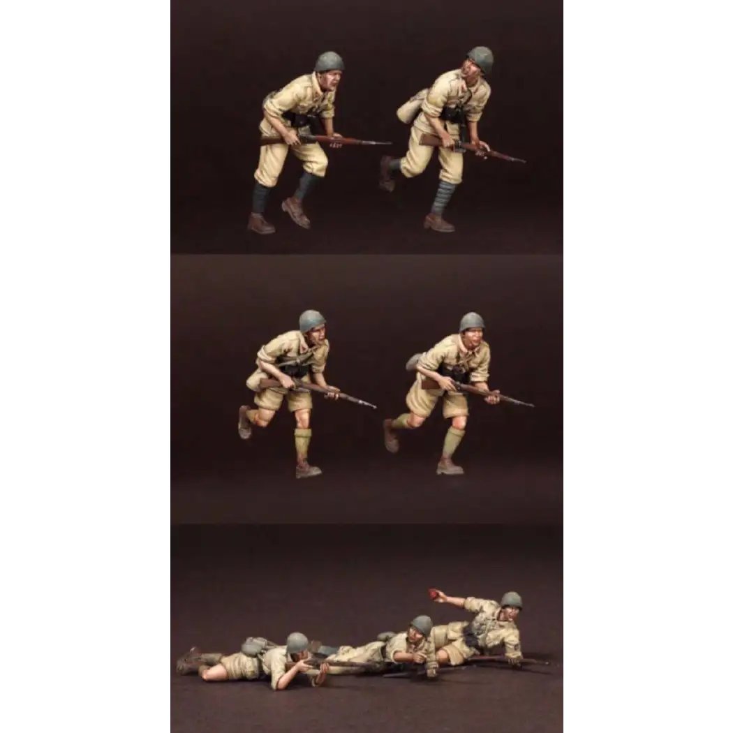 1/35 7pcs Resin Model Kit Italian Soldiers Infantry North Africa WW2 Unpainted