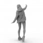 1/24 Resin Model Kit Modern Beautiful Girl Woman Zenie Graffiti Unpainted