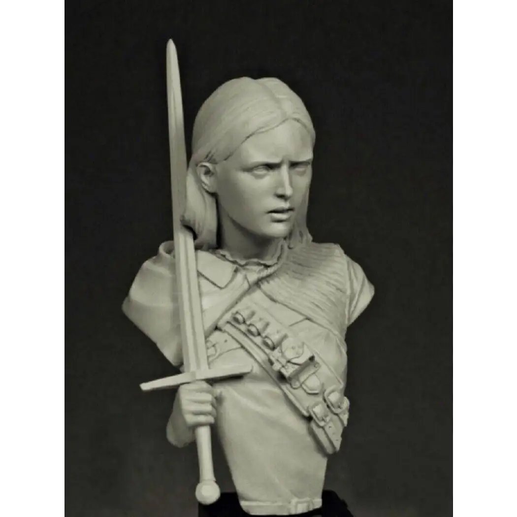 1/12 BUST Resin Model Kit Beautiful Girl Celtic Warrior Unpainted