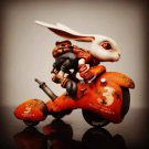 1/12 Resin Model Kit Hare Rabbit with Moto Speed Racer Fairy Tales Unpainted