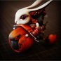1/12 Resin Model Kit Hare Rabbit with Moto Speed Racer Fairy Tales Unpainted