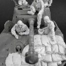 1/35 5pcs Resin Model Kit US Army Sherman Tank Crew (no tank) WW2 Unpainted