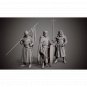 1/24 75mm Resin Model Kit Medieval Knights Warriors Crusaders Unpainted