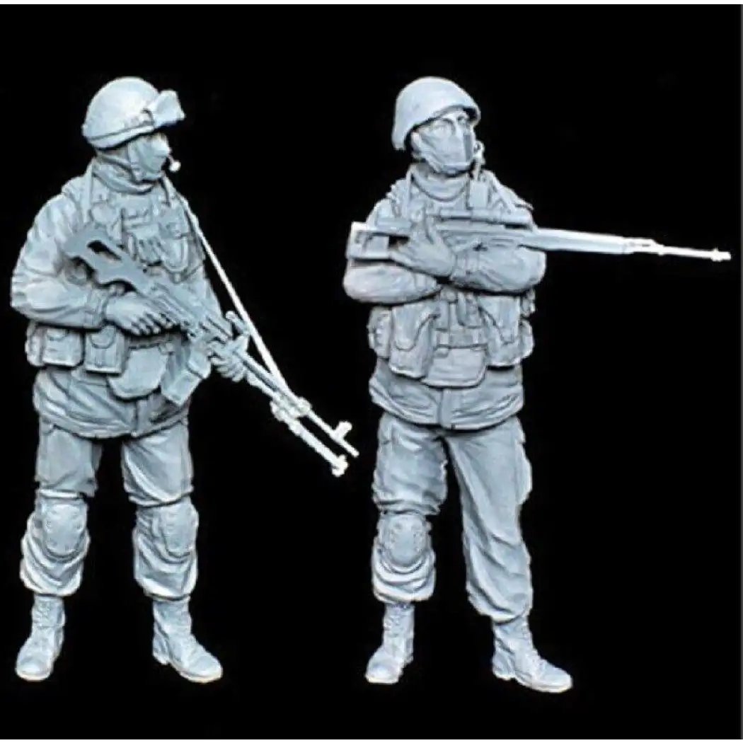 1/35 2pcs Resin Model Kit Modern Russian Soldiers Unpainted