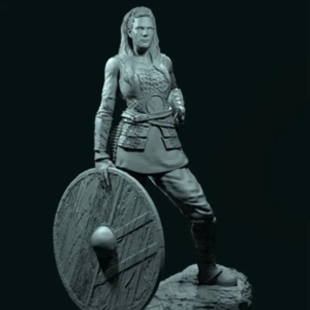 1/18 Resin Model Kit Barbarian Beautiful Girl Viking Ladgerda Unpainted
