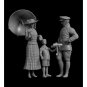 1/32 3pcs Resin Model Kit German Soldier and Family WW1 Unpainted