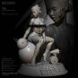 1/24 Resin Model Kit Beautiful Girl Star Wars Rey & Droid TD-2858 Unpainted