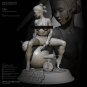 1/24 Resin Model Kit Beautiful Girl Star Wars Rey & Droid TD-2858 Unpainted