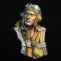 1/10 BUST Resin Model Kit US Navy Pilot Soldier WW2 Unpainted