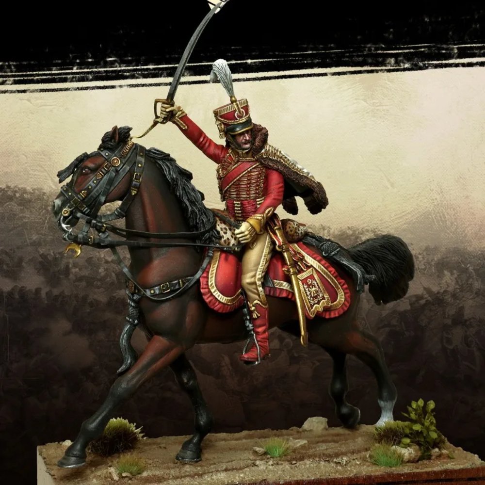 1/32 54mm Resin Model Kit Napoleonic Wars French Cavalry General Unpainted