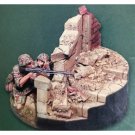 1/35 2pcs Resin Model Kit German Soldiers Gunners with base WW2 Unpainted