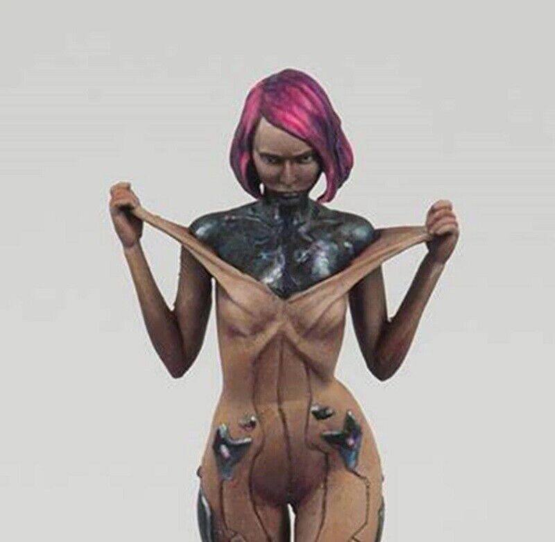 1/16 Resin Cyberpunk Model Kit Beautiful Girl Android Unpainted