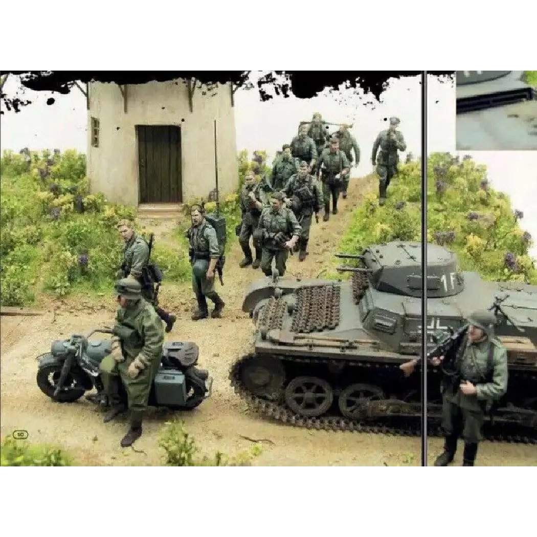 1/35 13pcs Resin Model Kit German Soldiers no Moto no Tank WW2 Unpainted