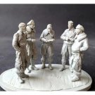 1/35 5pcs Resin Model Kit German Soldiers Pilots with base WW2 Unpainted