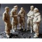 1/35 5pcs Resin Model Kit German Soldiers Pilots with base WW2 Unpainted
