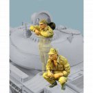 1/35 2pcs Resin Model Kit Modern Russian Soldiers Tank Crew Unpainted