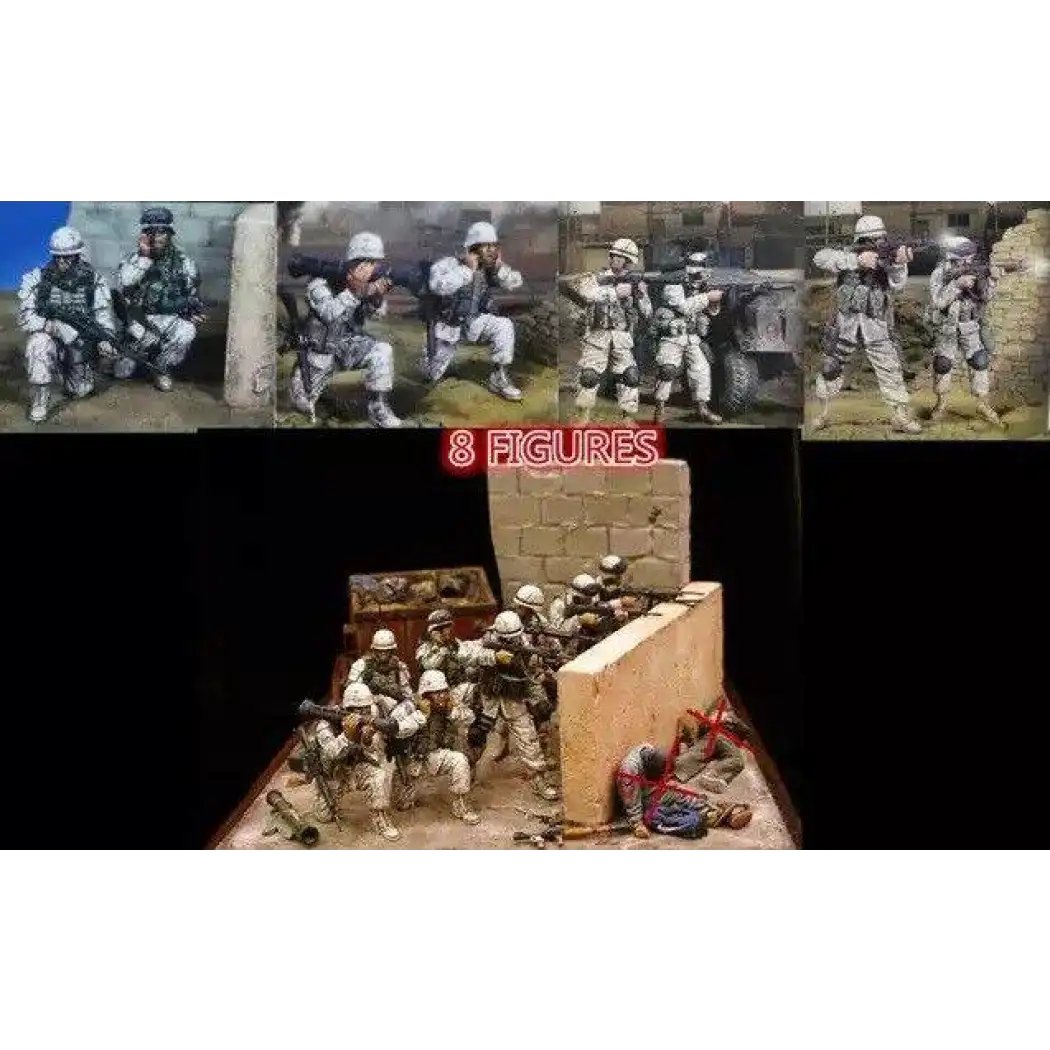 1/35 8pcs Resin Model Kit Modern Soldiers US Army Infantry Unpainted