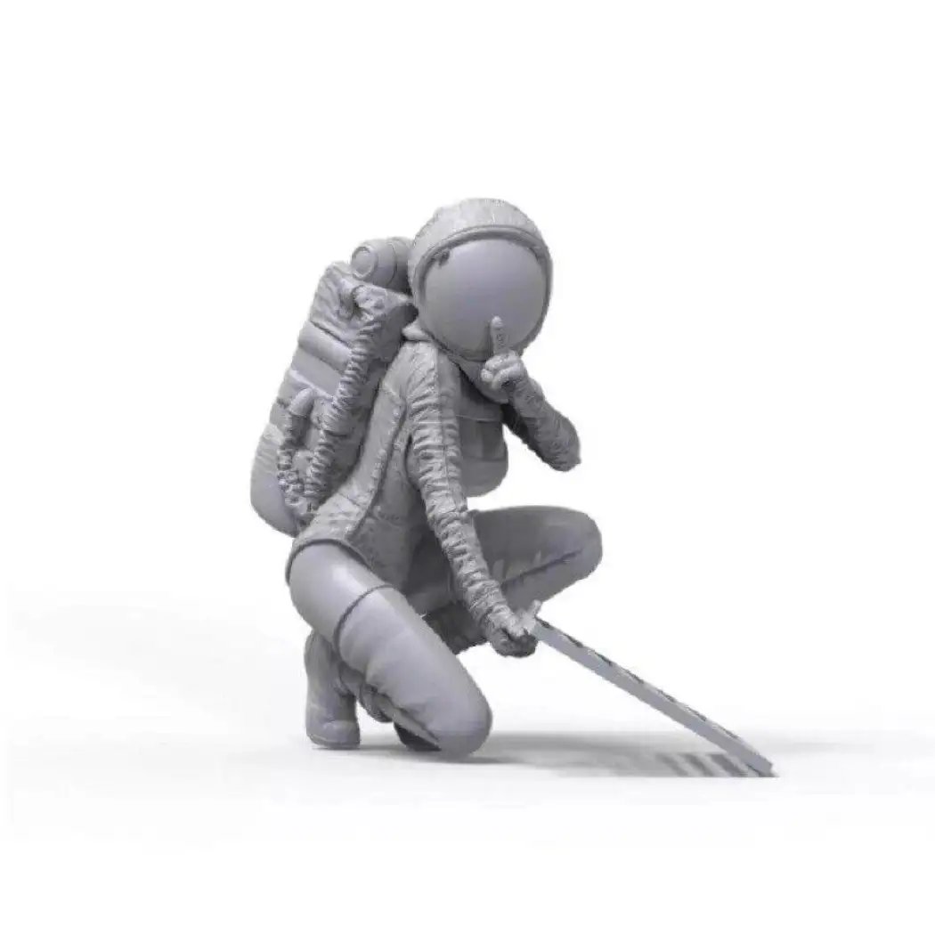 1/35 Resin Model Kit Modern Beautiful Girl Woman Space Ranger Unpainted