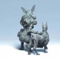 1/24 Resin Cyberpunk Model Kit Beautiful Girl and Dog Droid Unpainted