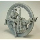 1/35 Resin Model Kit British Soldier with Moto +7 Heads Steampunk Unpainted