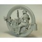 1/35 Resin Model Kit British Soldier with Moto +7 Heads Steampunk Unpainted
