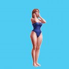 1/35 1/24 1/14 Resin Model Kit Modern Asian Beautiful Girl Summer Beach Unpainte