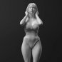 1/35 1/24 1/14 Resin Model Kit Modern Asian Beautiful Girl Summer Beach Unpainte