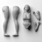 1/35 1/24 1/14 Resin Model Kit Modern Asian Beautiful Girl Summer Beach Unpainte