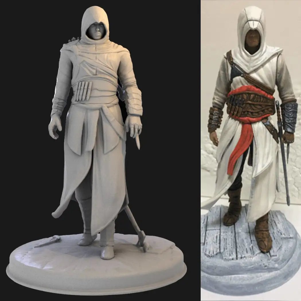 1/24 Resin Model Kit Warrior Assassin Fantasy Unpainted