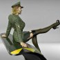 1/35 Resin Model Kit Beautiful Girl Pilot Uniform (with base) Pin Up Unpainted