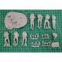 1/32 7pcs Resin Model Kit British Soldiers Royal Air Force WW2 Unpainted