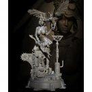 1/24 108mm Resin Steampunk Model Kit Beautiful Girl Woman Unpainted