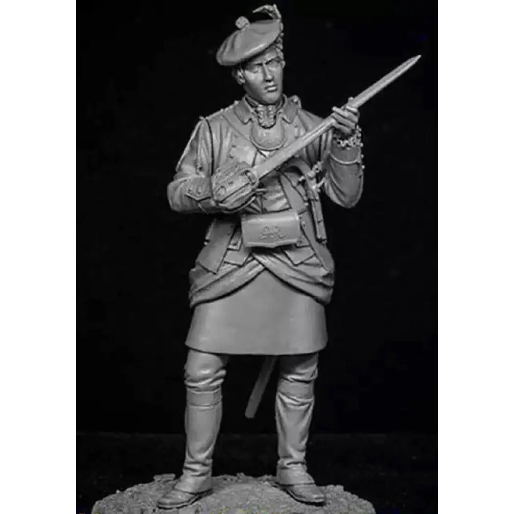 1/24 75mm Resin Model Kit Scottish Warrior Royal Regiment Soldier Unpainted