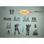 1/35 Resin Model Kit Italian Mortar Soldiers North Africa WW2 Unpainted