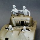 1/35 4pcs Resin Model Kit British Soldiers Tank Crew (no tank) WW2 Unpainted