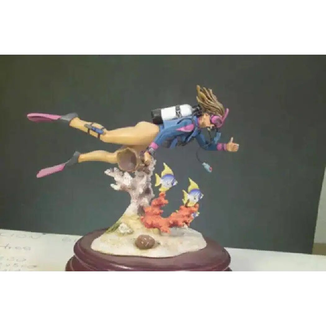 1/20 80mm Resin Model Kit Beautiful Girl Scuba Diver (with base) Pin Up Unpainte