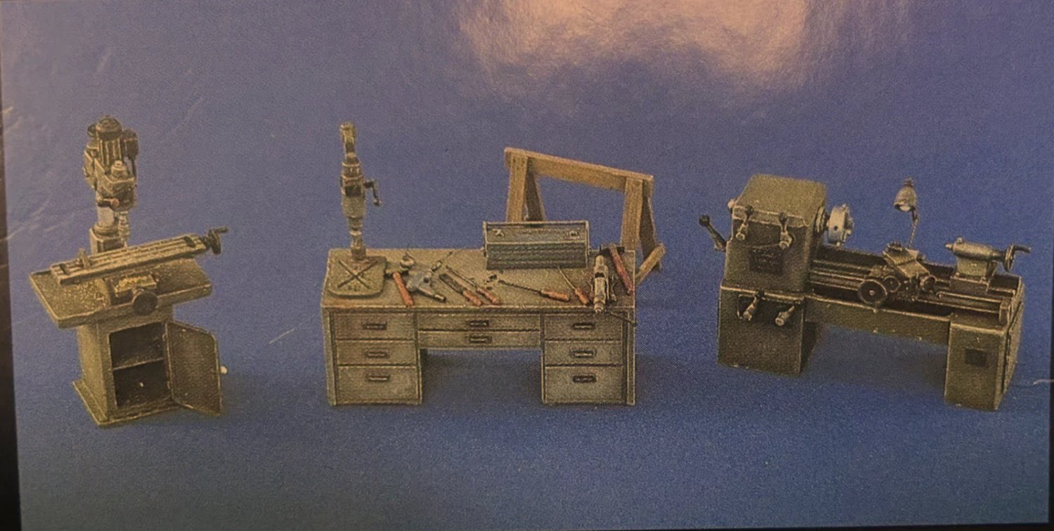 1/35 Resin Model Kit Accessories Milling Machine Drilling Machine Tool Unpainted