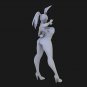 1/24 Resin Model Kit Modern Beautiful Girl Bunny Unpainted
